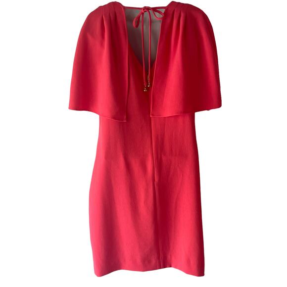 Trina Turk Women's Size XS 2 Tropical Tie Back Pink Dress Above Knee - Picture 7 of 12